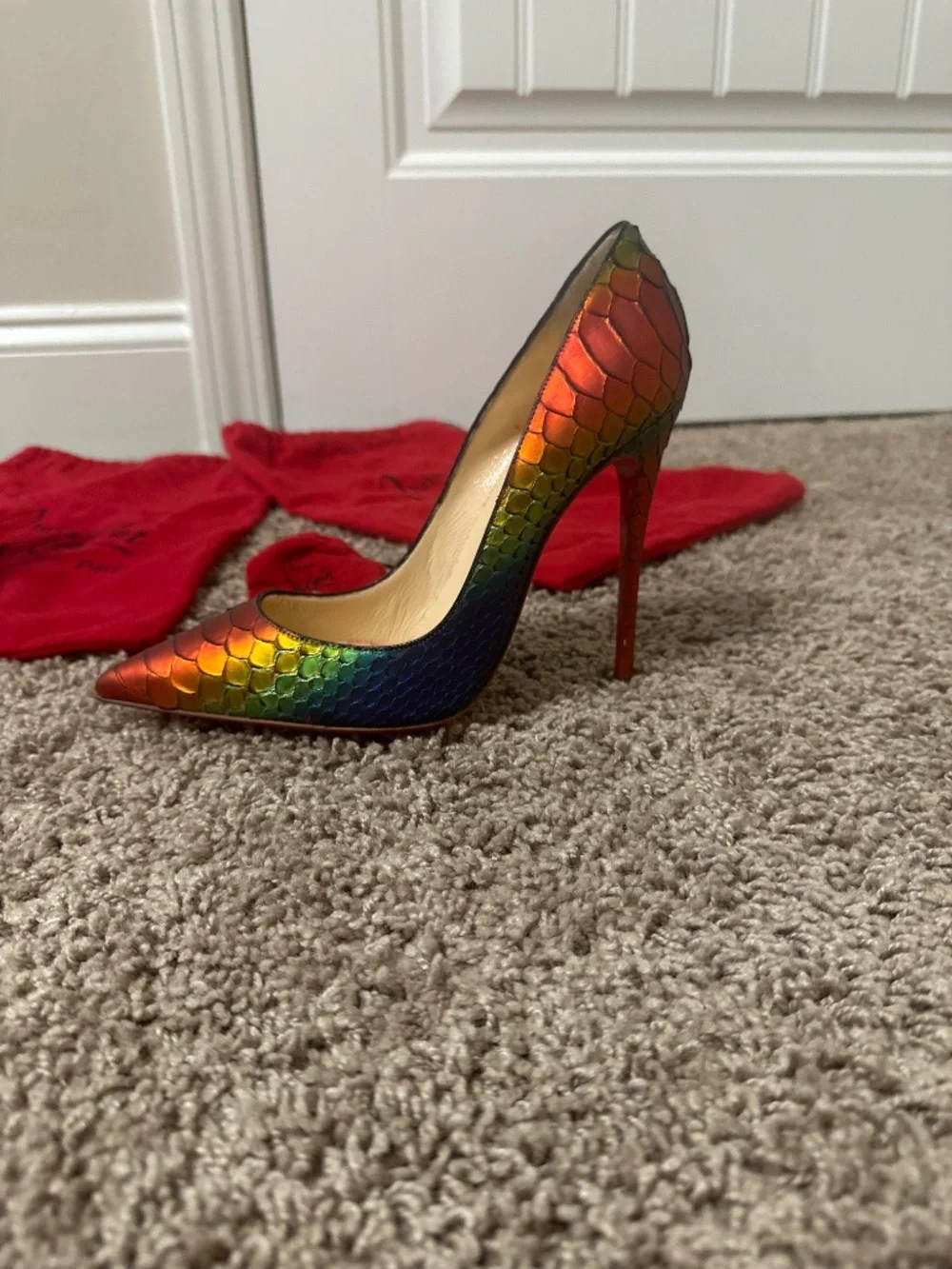 RARE NEW Christian Louboutin Python 